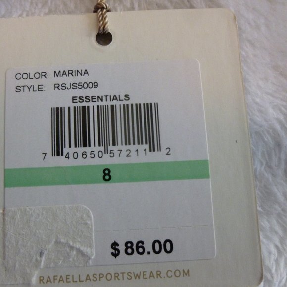 Rafaella Blue Marina Jacket Shirt zip up Top 8 pockets - Picture 7 of 12